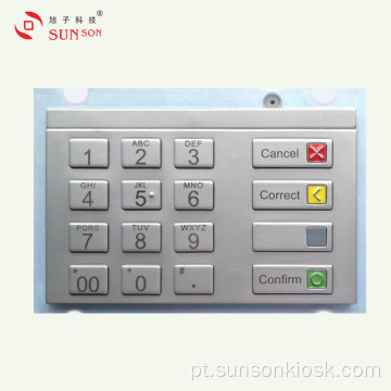 PIN pad de criptografia de vândalo para quiosque de pagamento